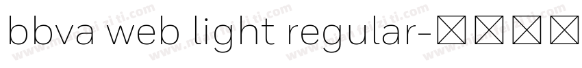 bbva web light regular字体转换